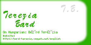 terezia bard business card